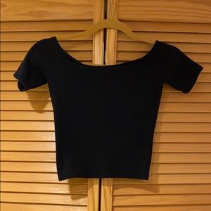 Abercrombie Off the shoulder black top